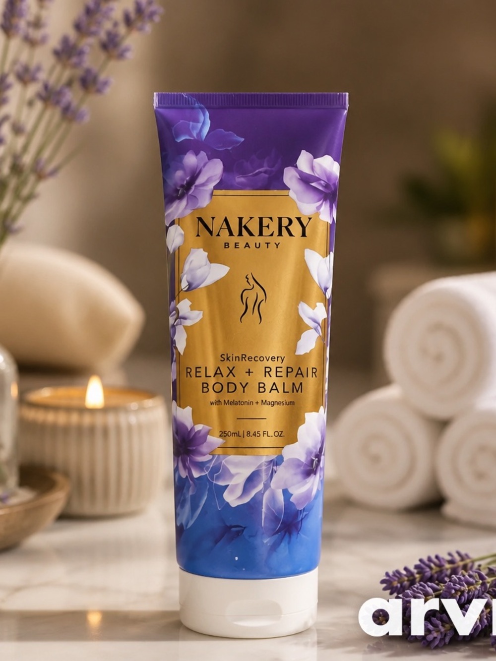 Nakery Relax + Repair Body Balm — Purple Floral